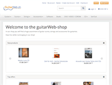 Tablet Screenshot of guitarwebshop.com